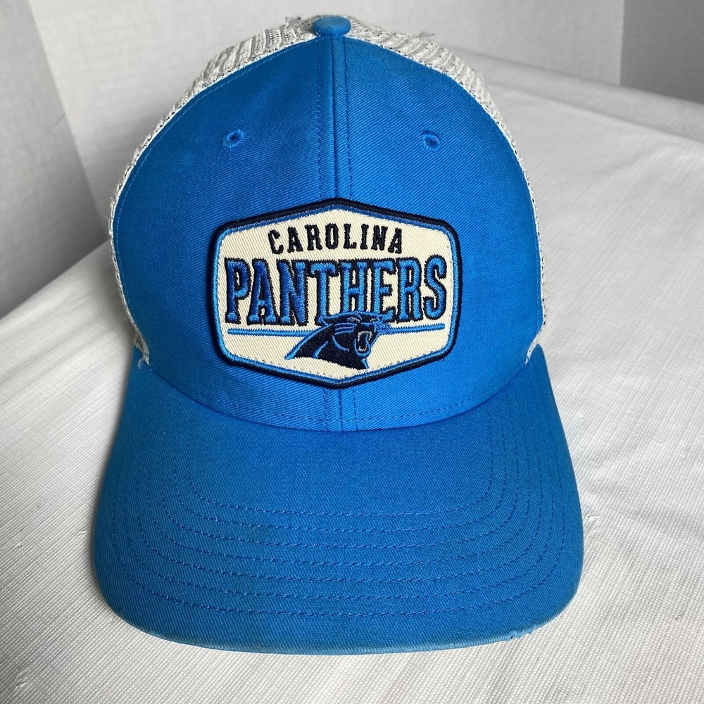 Carolina Panthers  47‎ Brand Hat SnapBack Mesh Trucker NFL VGC Adjustable Blue